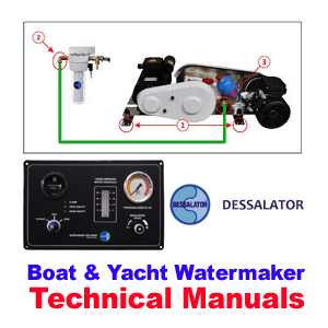 Dessalator watermaker installation operation manual