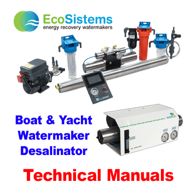 Eco-Sistems watermaker installation operation manual