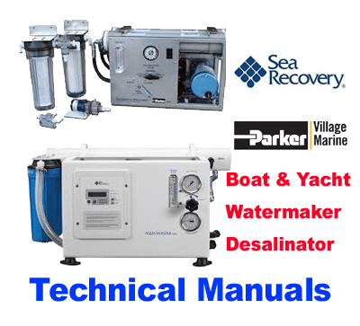 parker sea recovery watermaker owner installation manual